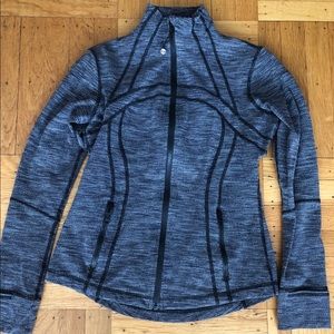 Lululemon define jacket, heathered black.  Size 8